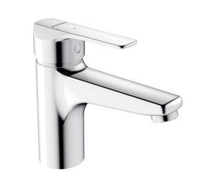 Medium height single lever wash-basin mixer cold start